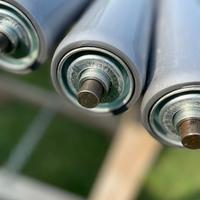 Rulli in acciaio ricoperti PVC per rulliera NUOVI