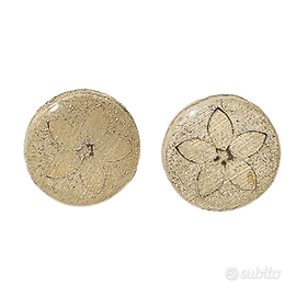 Orecchini fiore bianco