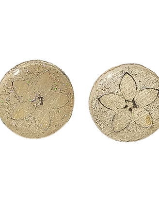 Orecchini fiore bianco