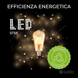 BRATEK Lampadine led e27 vintage 2700K ST58-E27 - - Arredamento e  Casalinghi In vendita a Siracusa