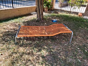 Lettino da spiaggia " spaghetti" Vintage