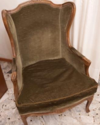 Poltrona bergere classica anni 70