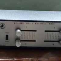 Monacor mixer  microfonico 4 canali stereo vintage