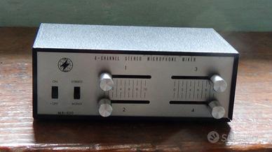 Monacor mixer  microfonico 4 canali stereo vintage