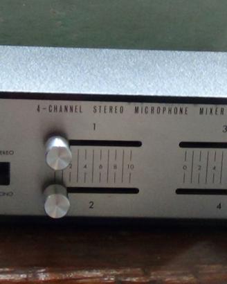 Monacor mixer  microfonico 4 canali stereo vintage