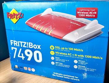 AVM Fritz Box 7490 Router FIBRA ADLS wi-fi dual