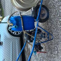 Motopompa carrellata per irrorazione/diserbo