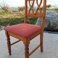 sedie in legno massello 