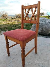 sedie in legno massello 