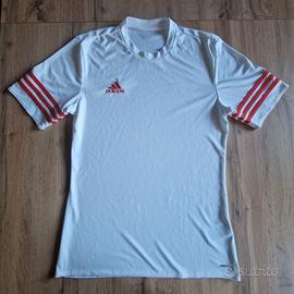 Maglia Adidas Climalite ragazzo bianca + pantalonc