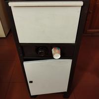 mobiletto metallico macchina da caffe ufficio illy