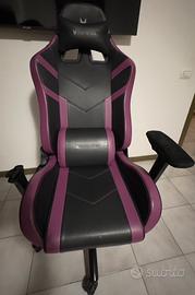 Sedia Gaming Oversteel Nera/Viola