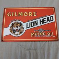 Targa alluminio OIL MOTOR LION