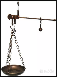 Bilancia decorativa stadera strumento di calcolo