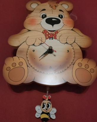 Orologio Bartolucci, in legno con pendolo