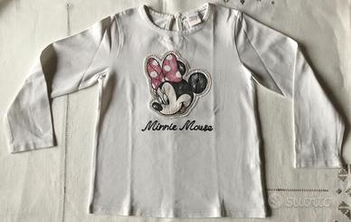 Disney Baby T-Shirt bambina bianca Minnie