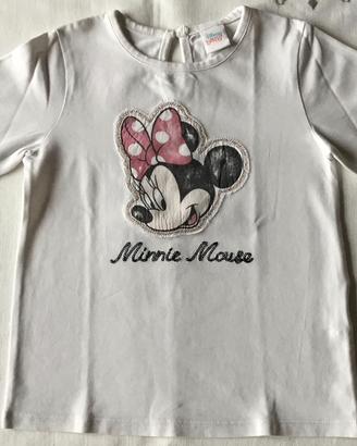 Disney Baby T-Shirt bambina bianca Minnie