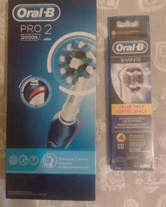 Spazzolino OBPro 2+ 4 testine nuovi