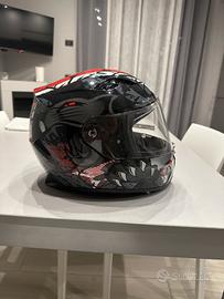 Casco CGM taglia L 59-60 cm, 1400 g, nero/rosso