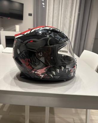 Casco CGM taglia L 59-60 cm, 1400 g, nero/rosso
