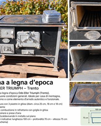 Cucina a legna d'epoca