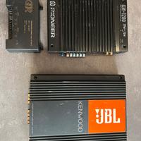 Amplificatori per auto + crossover passivo