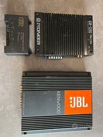 Amplificatori per auto + crossover passivo