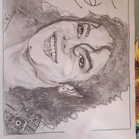 stampa ritratto Michael Jackson con autografo orig