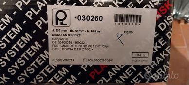 Dischi freno Opel Corsa 1.0- Fiat Grande punto 1.2