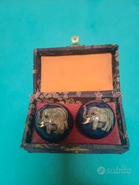 Sfere della Salute Baoding in Smalto Cloisonné