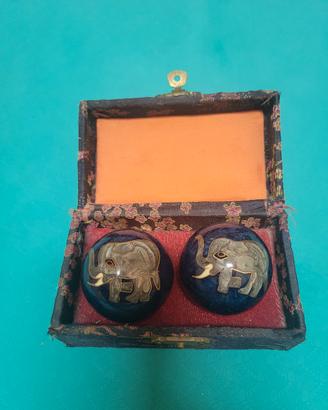 Sfere della Salute Baoding in Smalto Cloisonné