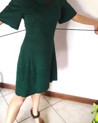 vestito in stile vintage Mango, verde scuro