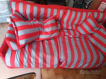 Divano letto 3 posti, con federa. Doimo