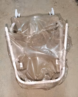 paraurti anteriore vespa px accessorio bianco nos
