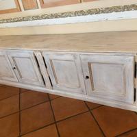 Credenza/Madia Lunga Shabby Chic Decapata