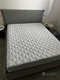 Letto contenitore in tessuto compreso di materasso