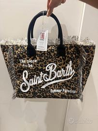 Borsa saint barth leopardata