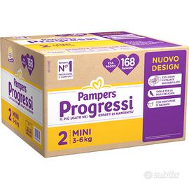 Pampers Progressi 168 pannolini taglia 2 (3–6 kg)