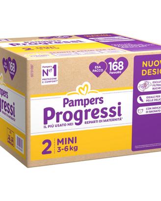 Pampers Progressi 168 pannolini taglia 2 (3–6 kg)