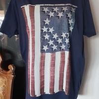 T-shirt Blu Bandiera Usa Jack&Jones