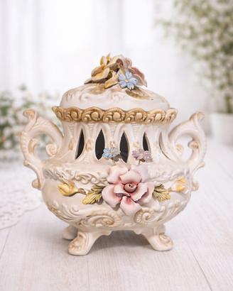 bruciaprofumi vintage in Porcellana stile Capodimo