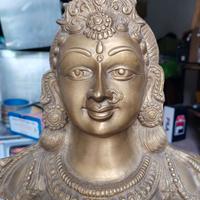 statua etnica in ottone