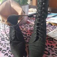 stivaletti in tessuto interno pelle  n.36