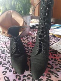 stivaletti in tessuto interno pelle  n.36