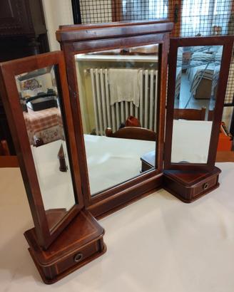 Specchiera da tavolo antiquariato francese  1800