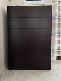 Cassettiera in legno wenge