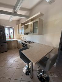 Cucina angolare con penisola
