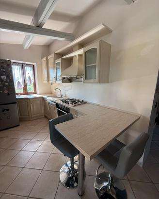 Cucina angolare con penisola