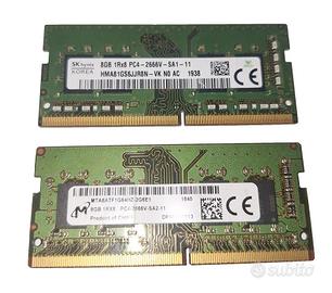 RAM DDR4 SODIMM 16Gb (8Gbx2) da 2666Mhz