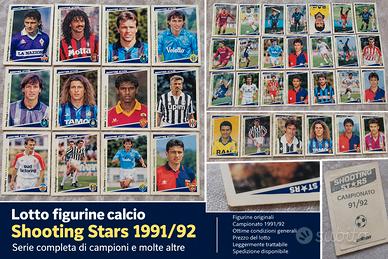 124 cards Shooting stars 1991/92 varie